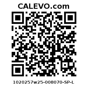 Calevo.com Preisschild 1020257w25-008070-SP-L
