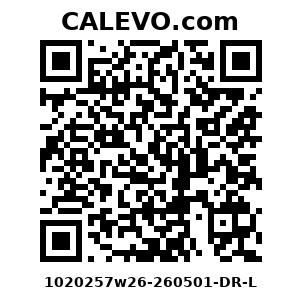 Calevo.com Preisschild 1020257w26-260501-DR-L