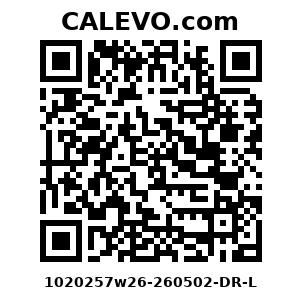 Calevo.com Preisschild 1020257w26-260502-DR-L