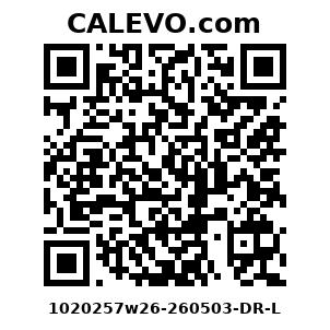 Calevo.com Preisschild 1020257w26-260503-DR-L