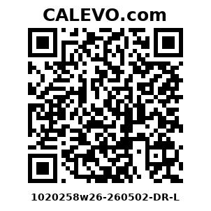 Calevo.com Preisschild 1020258w26-260502-DR-L
