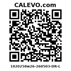 Calevo.com Preisschild 1020258w26-260503-DR-L