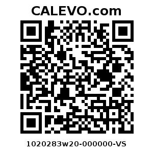 Calevo.com Preisschild 1020283w20-000000-VS