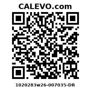 Calevo.com Preisschild 1020283w26-007035-DR