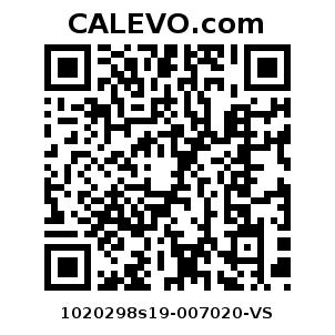 Calevo.com pricetag 1020298s19-007020-VS