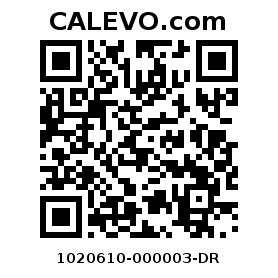 Calevo.com pricetag 1020610-000003-DR