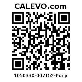 Calevo.com Preisschild 1050330-007152-Pony