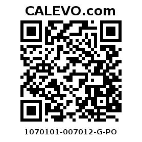 Calevo.com pricetag 1070101-007012-G-PO