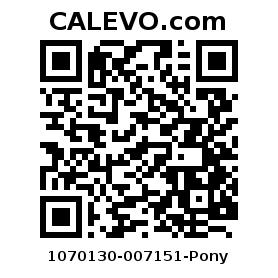 Calevo.com Preisschild 1070130-007151-Pony