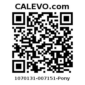 Calevo.com Preisschild 1070131-007151-Pony
