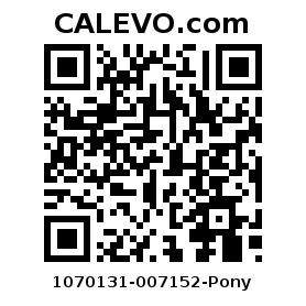 Calevo.com Preisschild 1070131-007152-Pony
