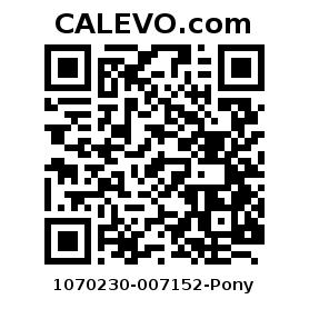 Calevo.com Preisschild 1070230-007152-Pony