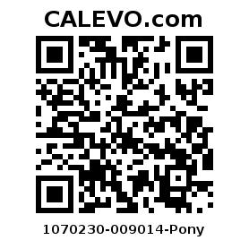 Calevo.com Preisschild 1070230-009014-Pony
