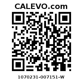 Calevo.com Preisschild 1070231-007151-W