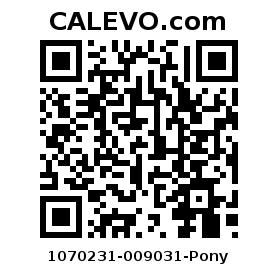 Calevo.com Preisschild 1070231-009031-Pony