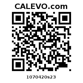 Calevo.com pricetag 1070420s23
