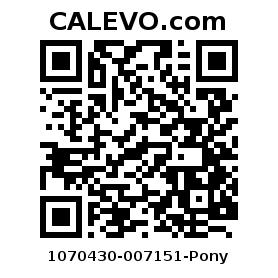 Calevo.com Preisschild 1070430-007151-Pony