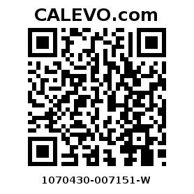 Calevo.com Preisschild 1070430-007151-W