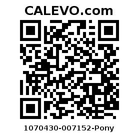Calevo.com Preisschild 1070430-007152-Pony