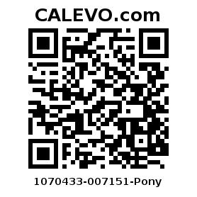 Calevo.com Preisschild 1070433-007151-Pony