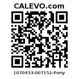 Calevo.com Preisschild 1070433-007152-Pony