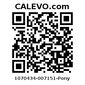 Calevo.com Preisschild 1070434-007151-Pony
