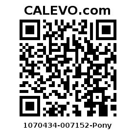 Calevo.com Preisschild 1070434-007152-Pony
