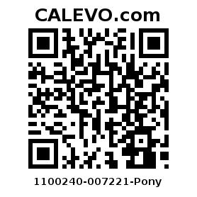 Calevo.com Preisschild 1100240-007221-Pony
