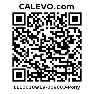 Calevo.com pricetag 1110010w19-009003-Pony