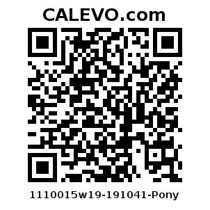 Calevo.com Preisschild 1110015w19-191041-Pony
