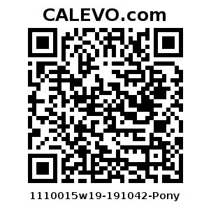 Calevo.com Preisschild 1110015w19-191042-Pony