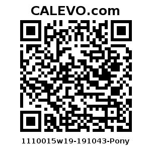 Calevo.com Preisschild 1110015w19-191043-Pony
