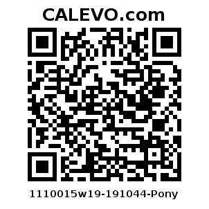 Calevo.com Preisschild 1110015w19-191044-Pony