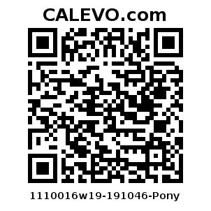 Calevo.com Preisschild 1110016w19-191046-Pony