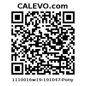 Calevo.com Preisschild 1110016w19-191047-Pony