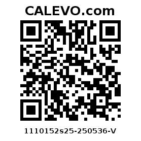 Calevo.com pricetag 1110152s25-250536-V