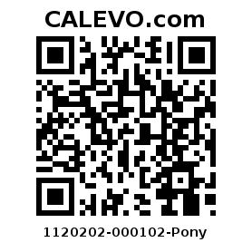 Calevo.com pricetag 1120202-000102-Pony