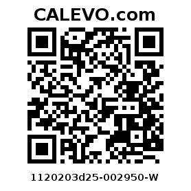 Calevo.com Preisschild 1120203d25-002950-W