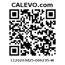 Calevo.com Preisschild 1120203d25-006235-W
