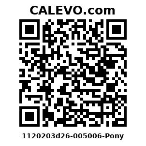 Calevo.com Preisschild 1120203d26-005006-Pony