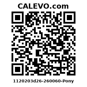 Calevo.com Preisschild 1120203d26-260060-Pony
