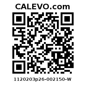 Calevo.com Preisschild 1120203p26-002150-W