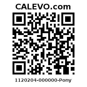 Calevo.com Preisschild 1120204-000000-Pony