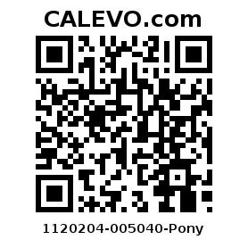 Calevo.com Preisschild 1120204-005040-Pony