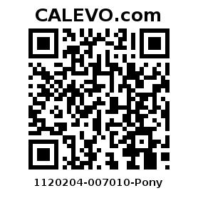 Calevo.com Preisschild 1120204-007010-Pony