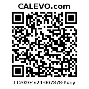 Calevo.com Preisschild 1120204s24-007378-Pony
