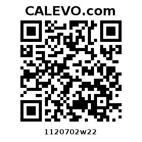 Calevo.com Preisschild 1120702w22