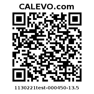 Calevo.com Preisschild 1130221test-000450-13.5