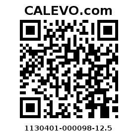 Calevo.com pricetag 1130401-000098-12.5
