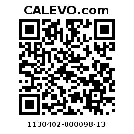 Calevo.com Preisschild 1130402-000098-13
